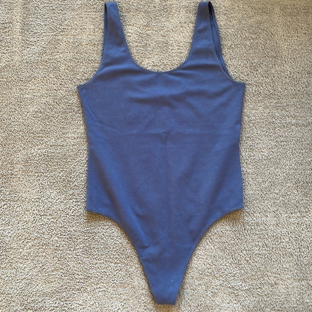 EC Wilfred Free Leila Bodysuit - Scoop Neck - Thong Back - Size L